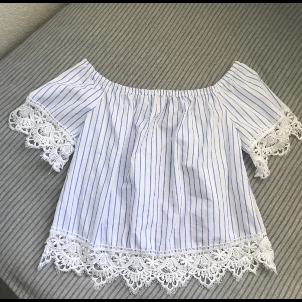 Off The Shoulder white blouse